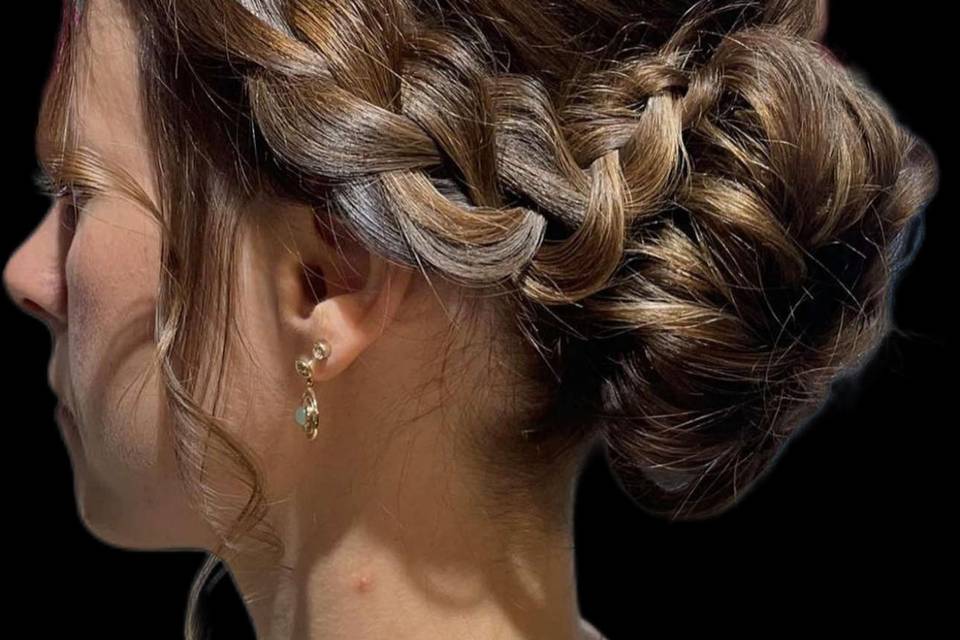 Chignon crée par Colline .