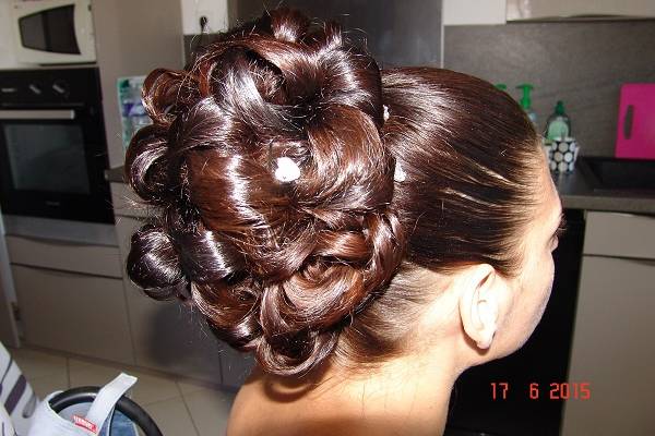 Chignon mariée Vickybeauté