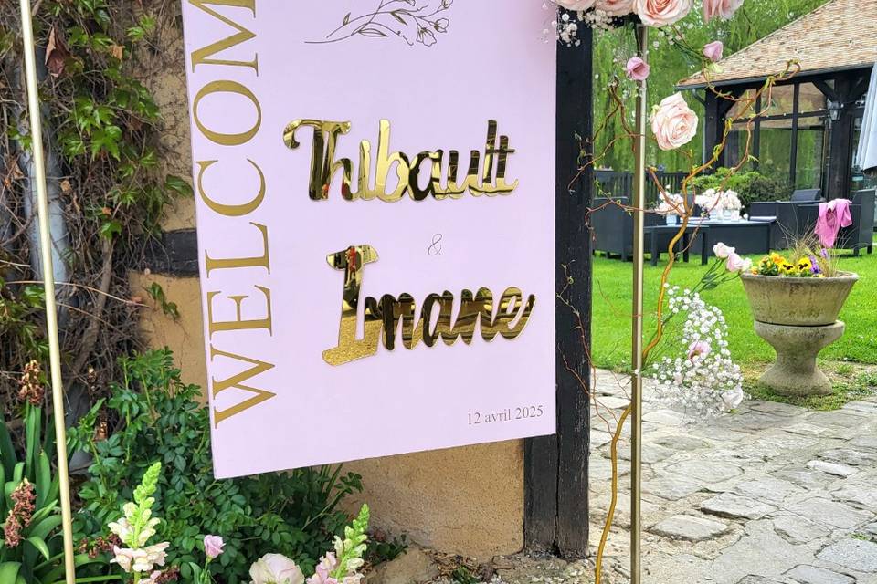 Panneau de bienvenue