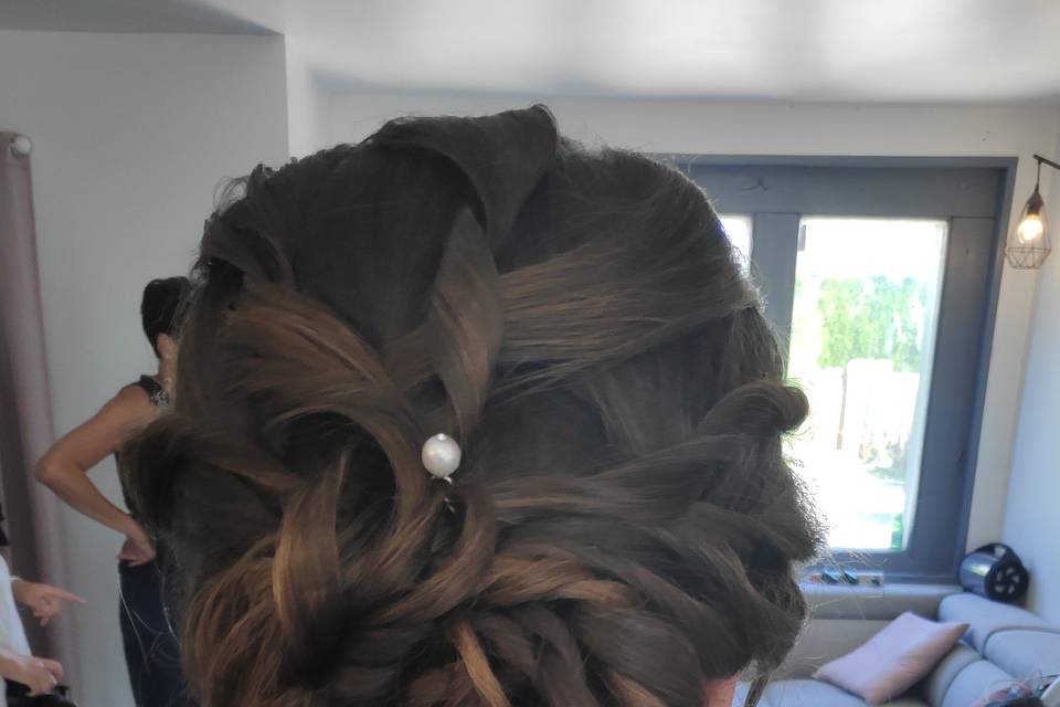 Chignon mariée Vickybeauté