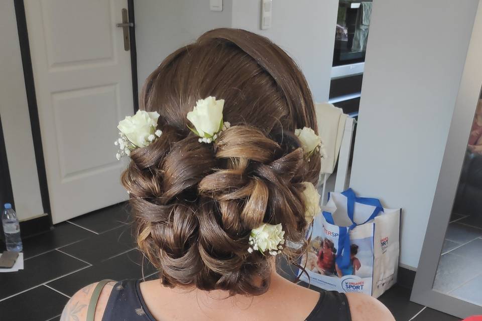 Chignon mariée Vickybeauté