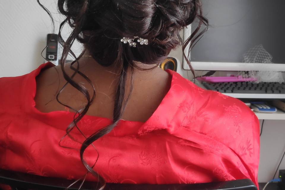 Chignon mariée Vickybeauté