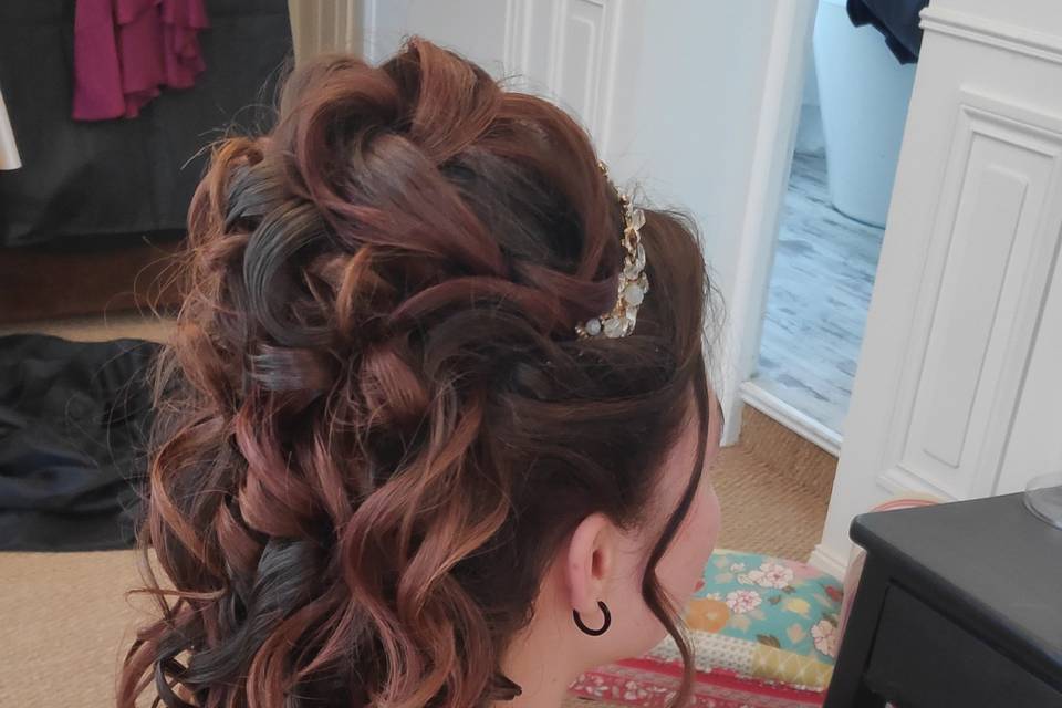 Chignon mariée Vickybeauté