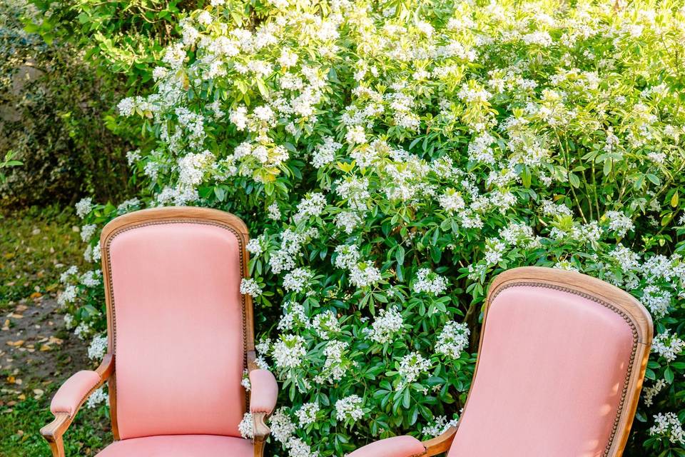 Fauteuils - Pêche-Rosé