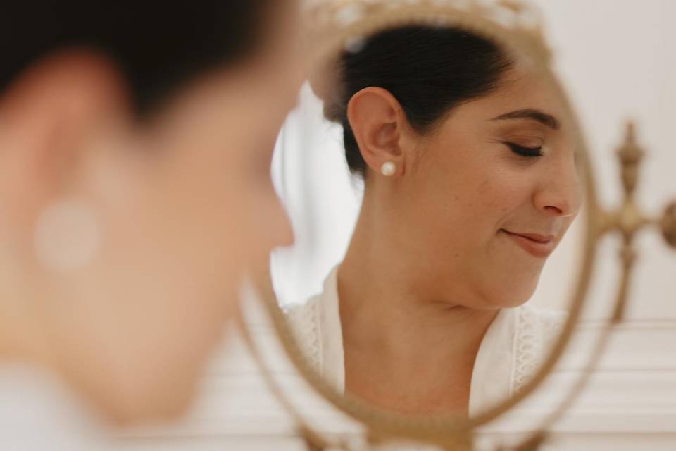 Miroir psychée mariée déco