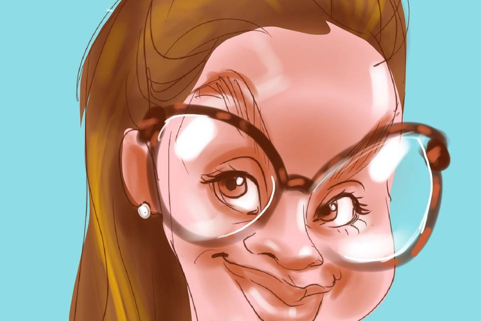 Caricature couleurs iPad