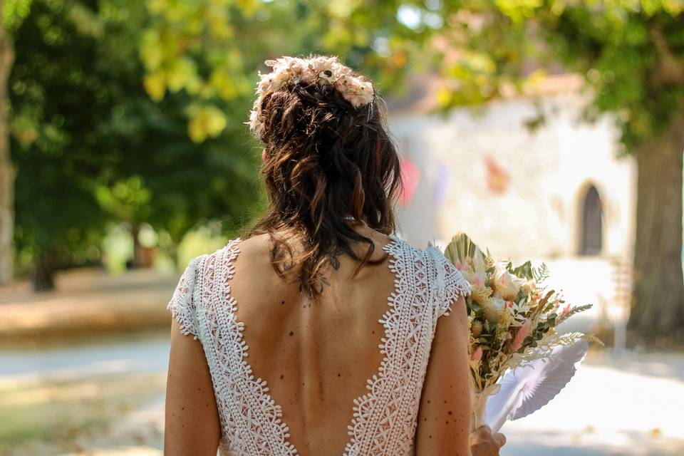 La mariée, douce et jolie.