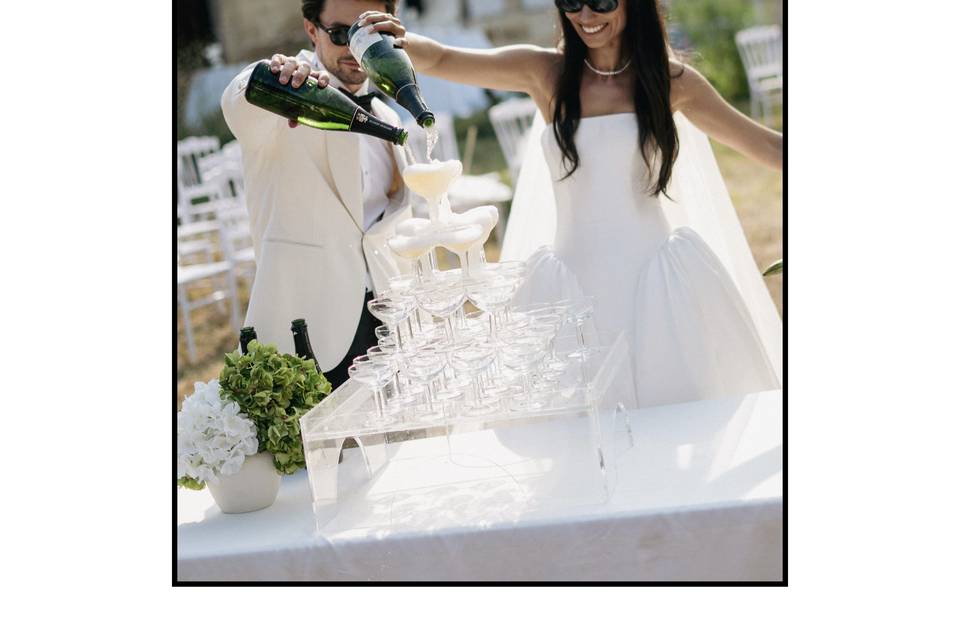 Champagne tower