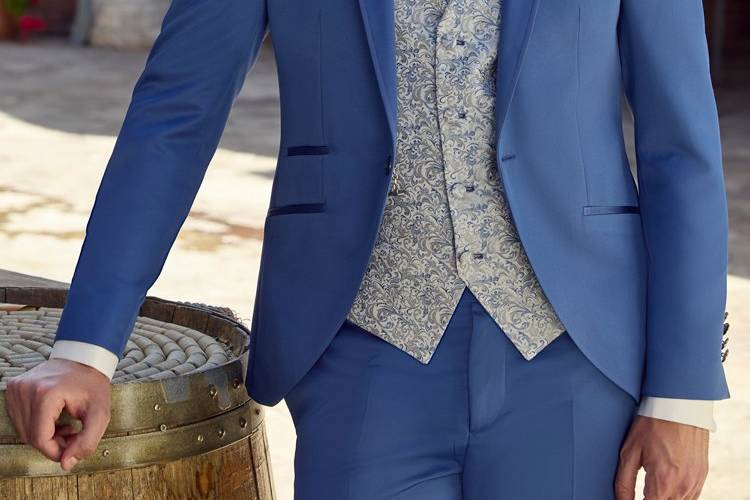 Costume 5 pièces bleu roy
