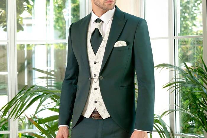Costume 5 pièces vert