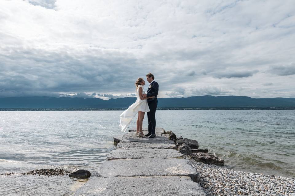 Mariage au lac Léman