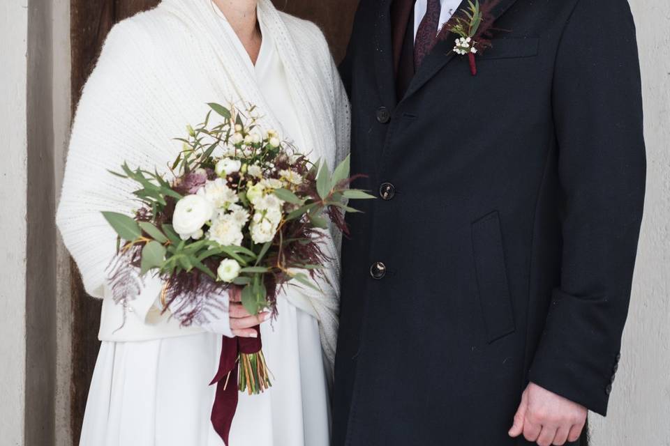 Mariage hiver à La Rosière