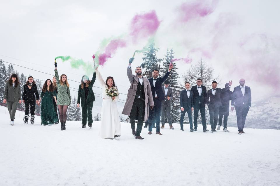 Mariage en station de ski