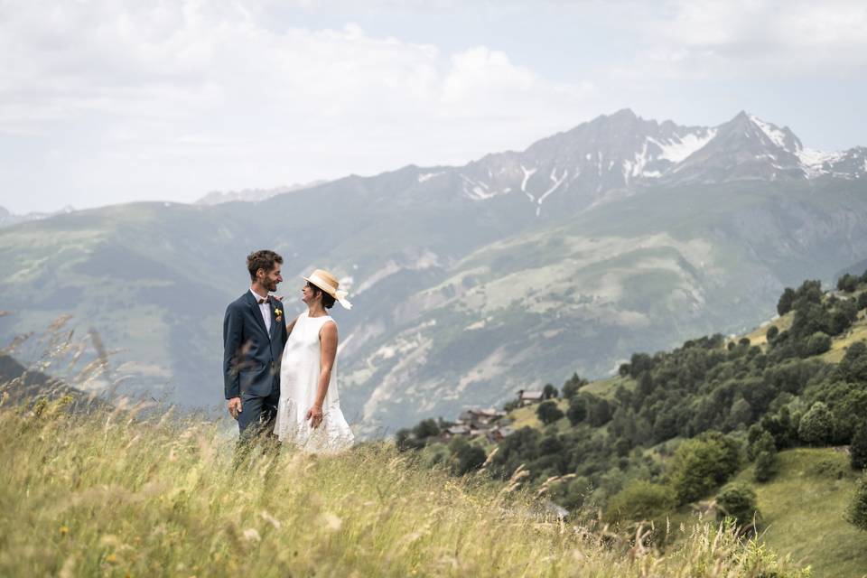 Photos de couple à La Rosière