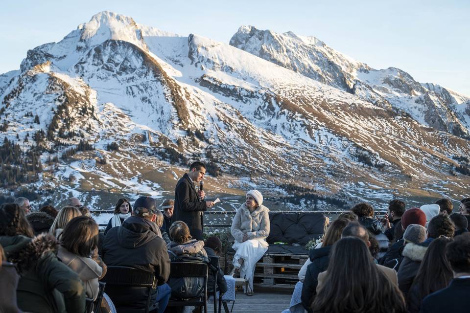 Mariage hivernal en Haute-Savo