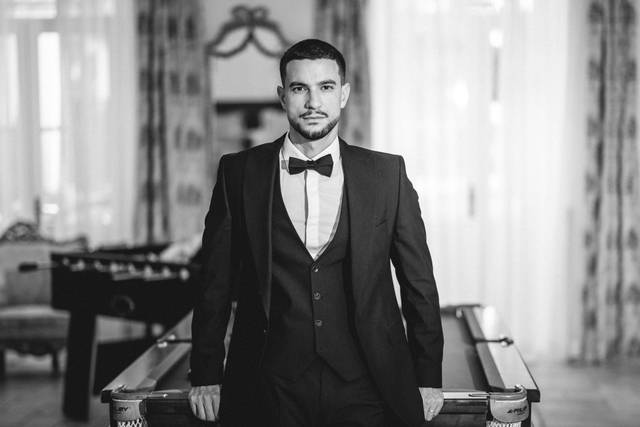 Marié homme noir et blanc