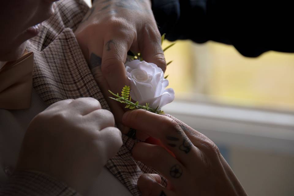 Mise en place d'une fleur