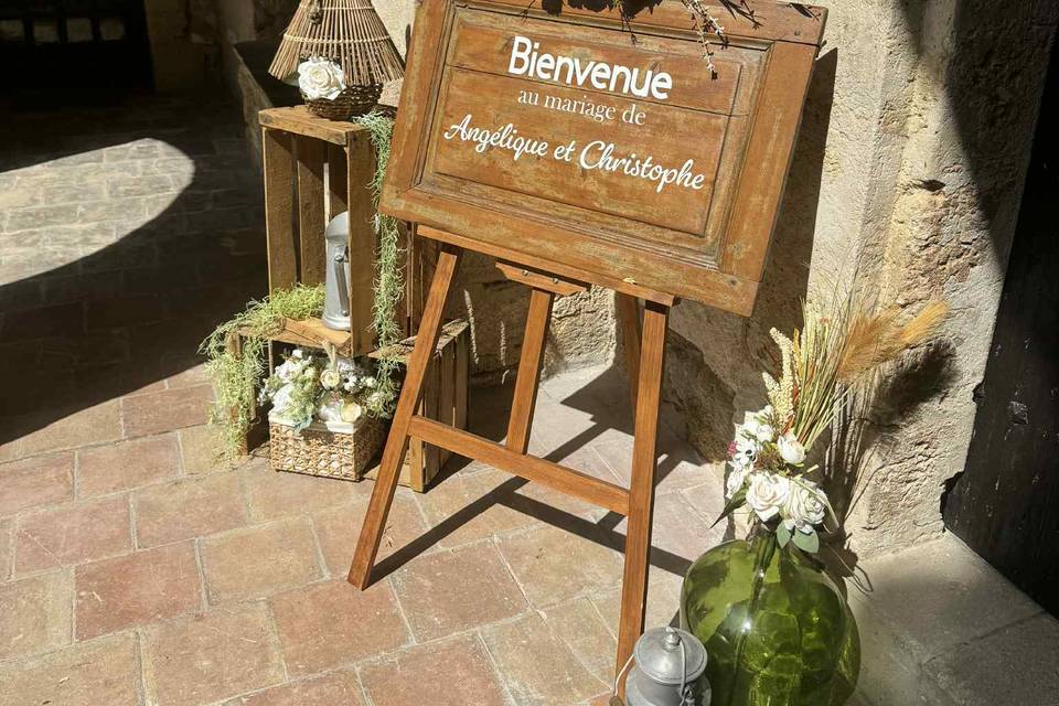 Panneau de bienvenue