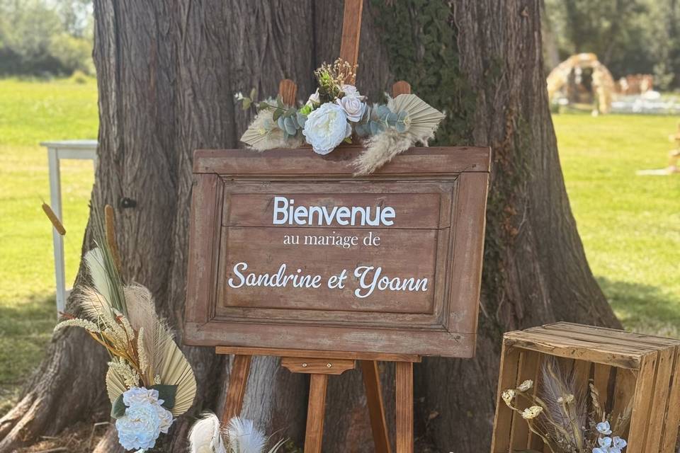 Panneau de bienvenue