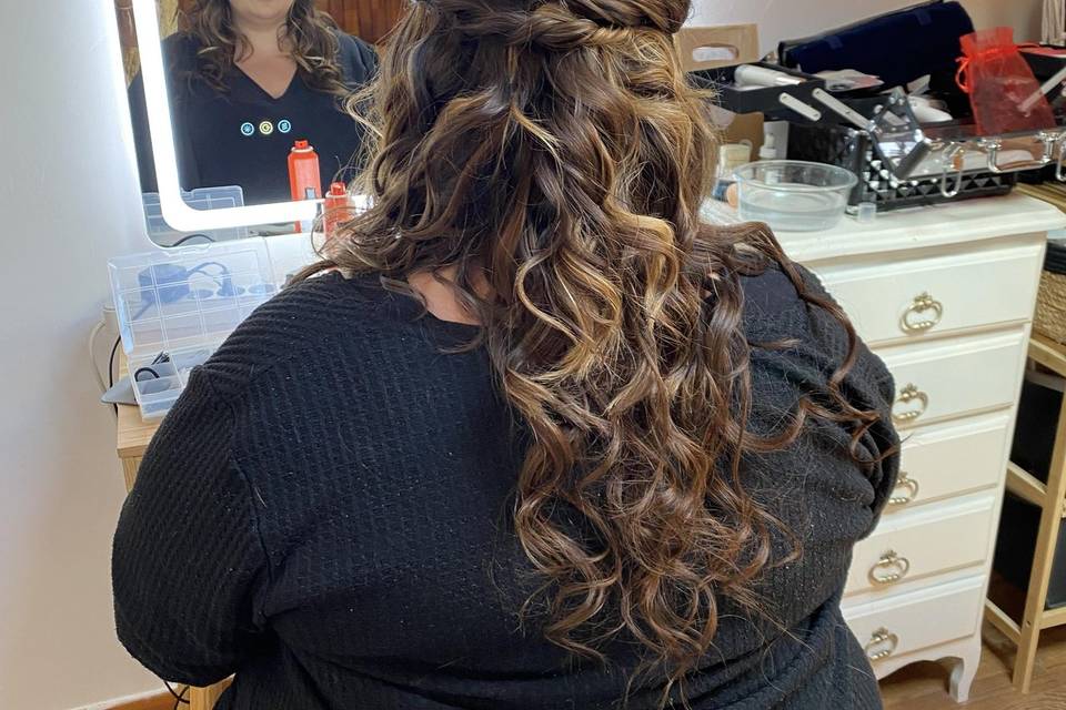 Coiffure avec extensions