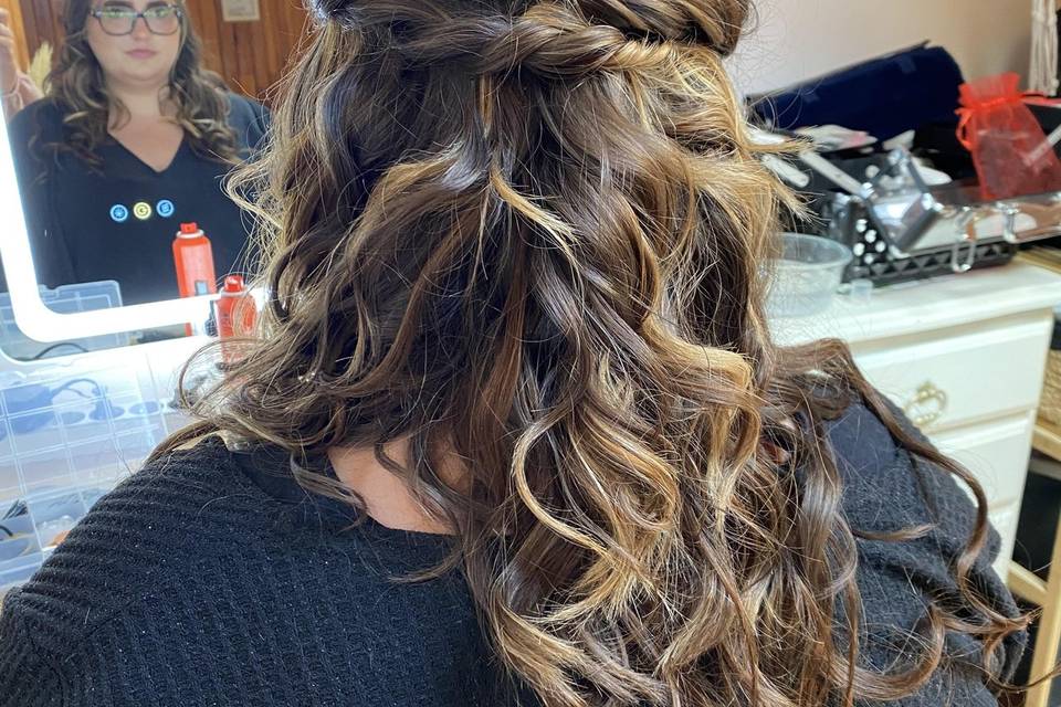 Coiffure avec extensions