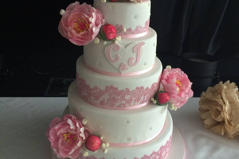 Wedding Cake ascade de coeur