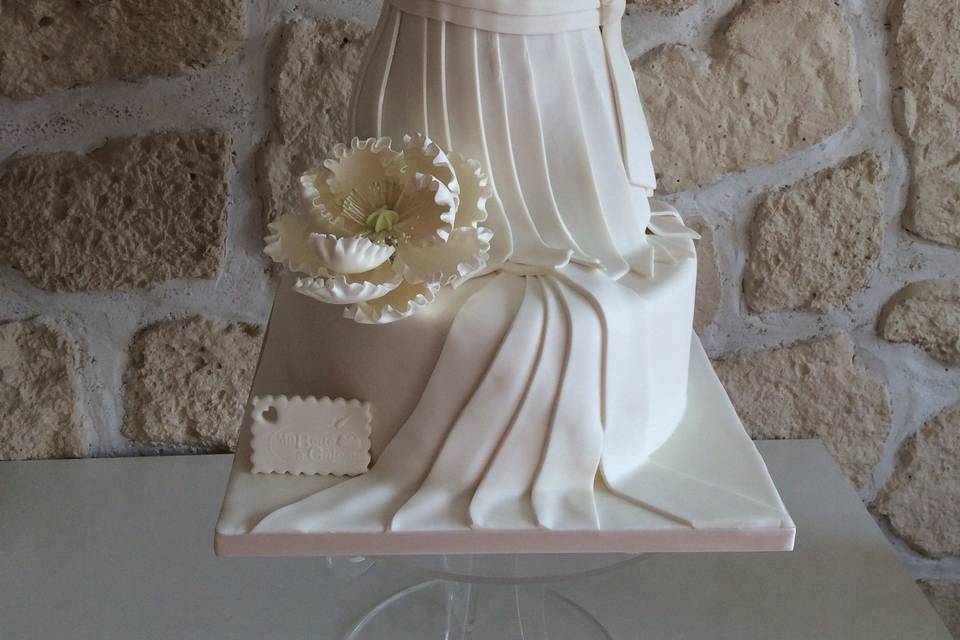 Wedding cake robe de mariée