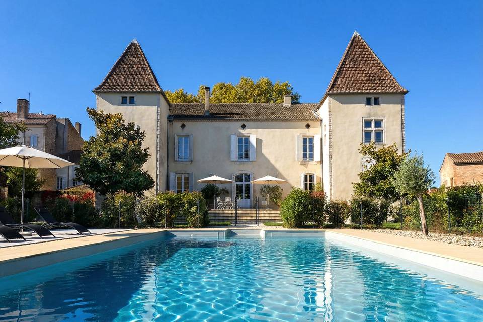 Vue depuis la piscine