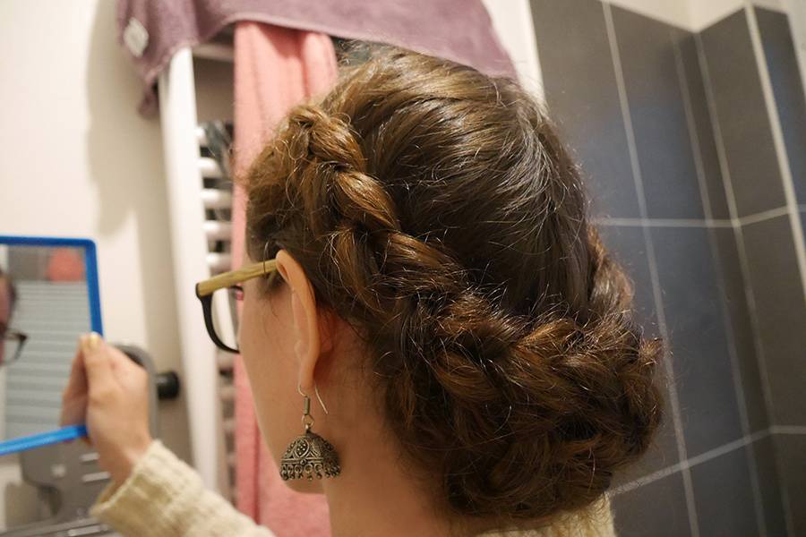 Chignon tressé