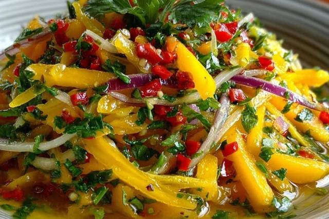 Salade de mangue/poivron