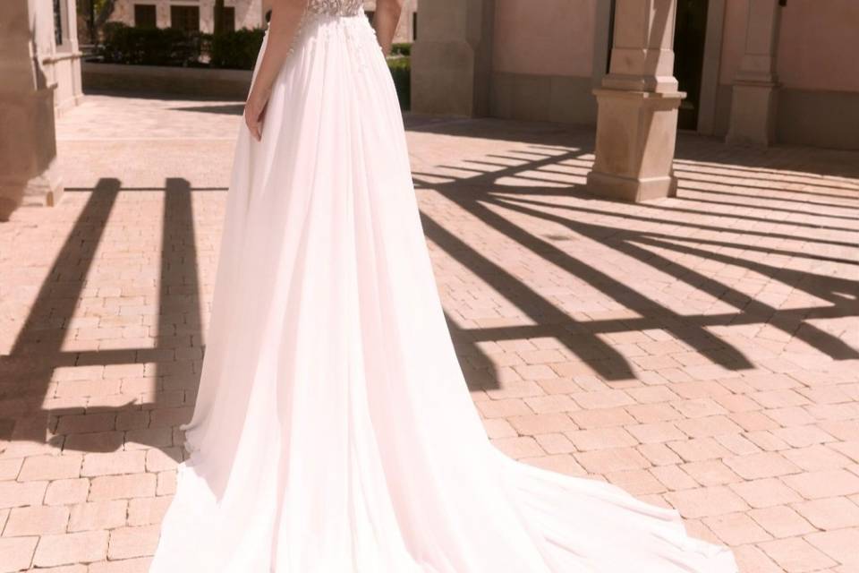 Robe bohème en mousseline