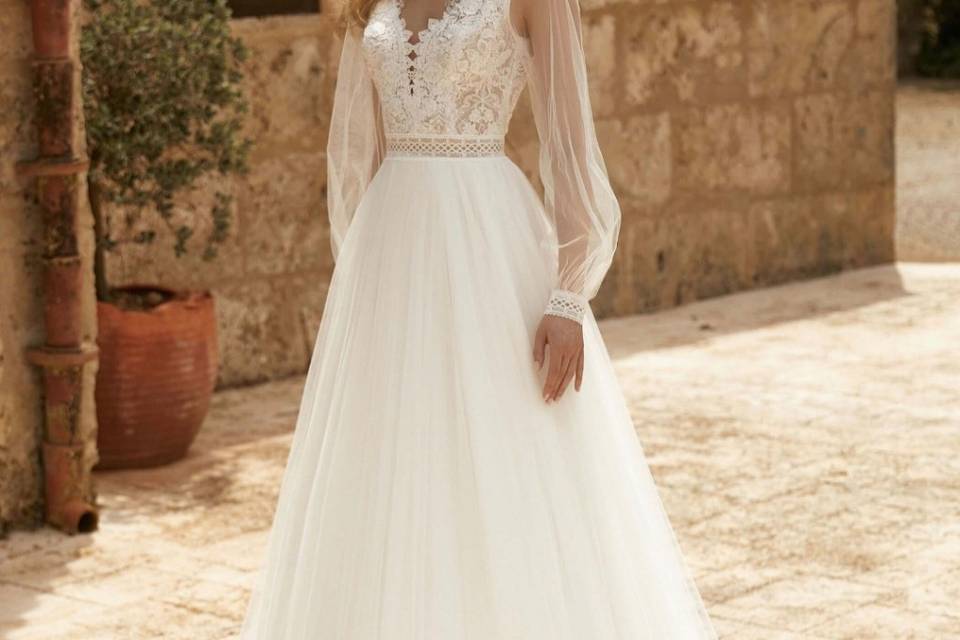Robe bohème en tulle