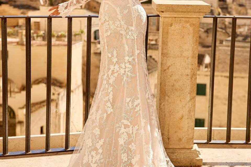 Robe sirène dentelle