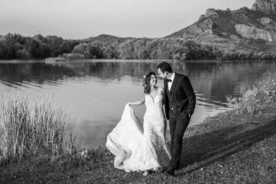 Couple au bord du Lac