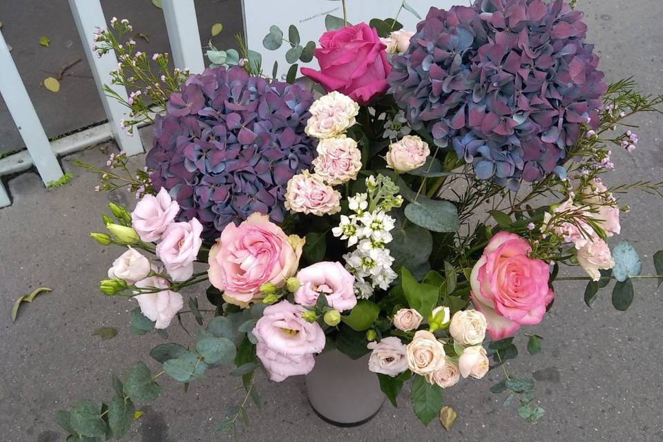 Bouquet pastel mauve