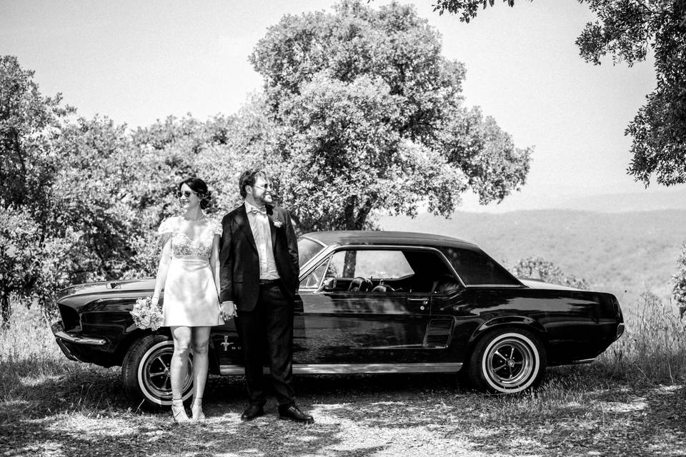 Couple voiture Mustang