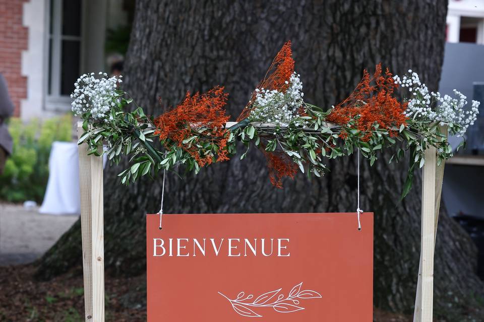 Panneau de bienvenue