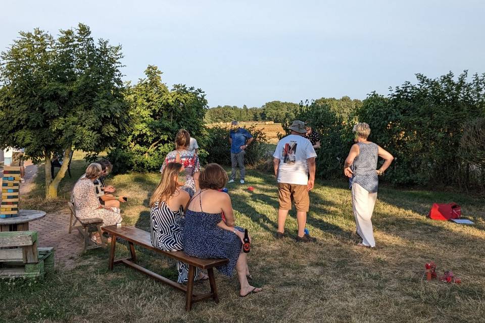 Pétanque au pied