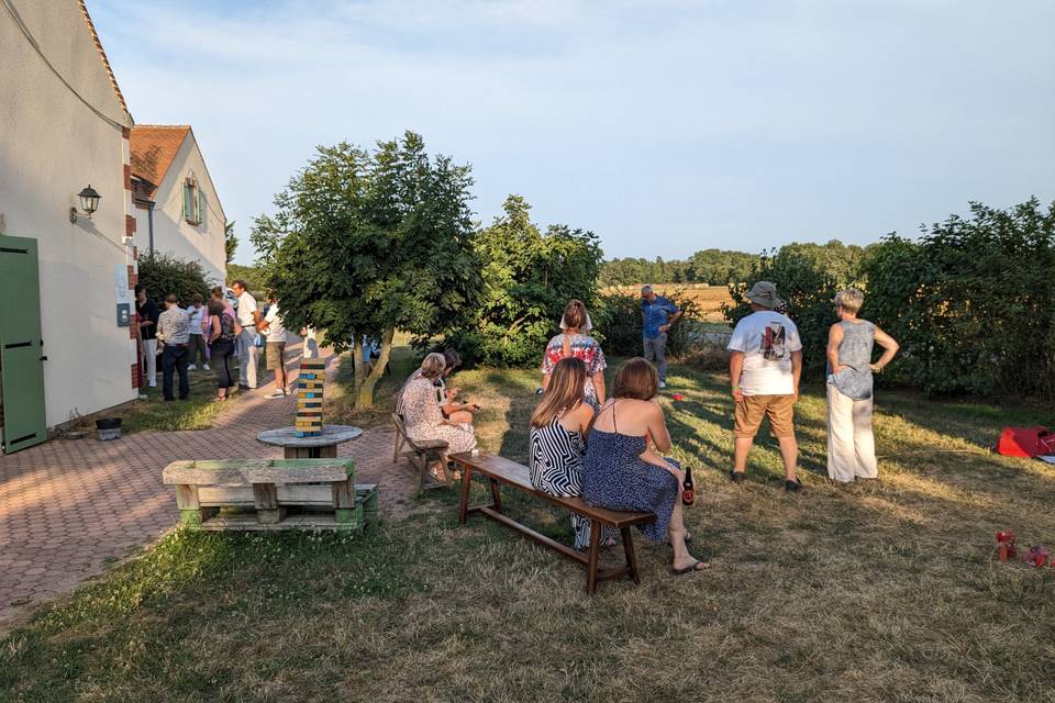 Pétanque au pied