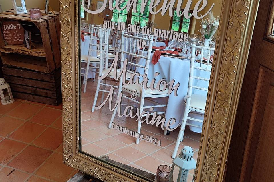 Panneau de bienvenue