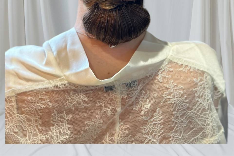 Torsade avec chignon bas