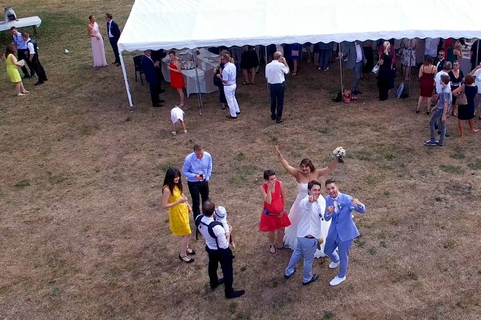 Mariage par Drone