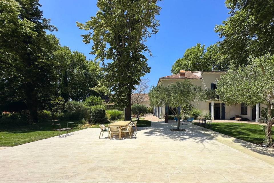 La terrasse en pierre