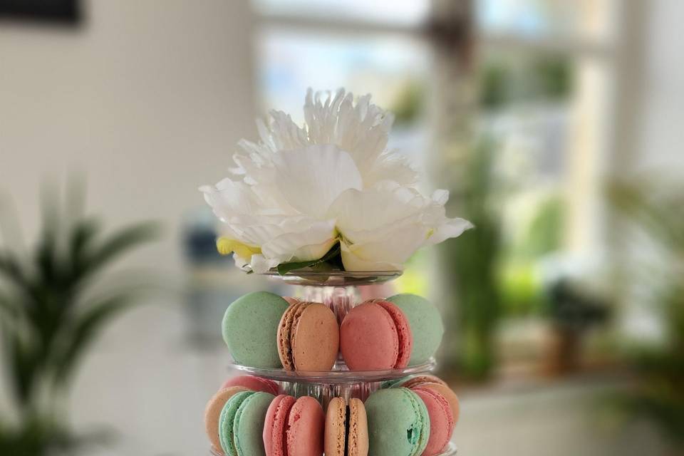 Macarons sur supports