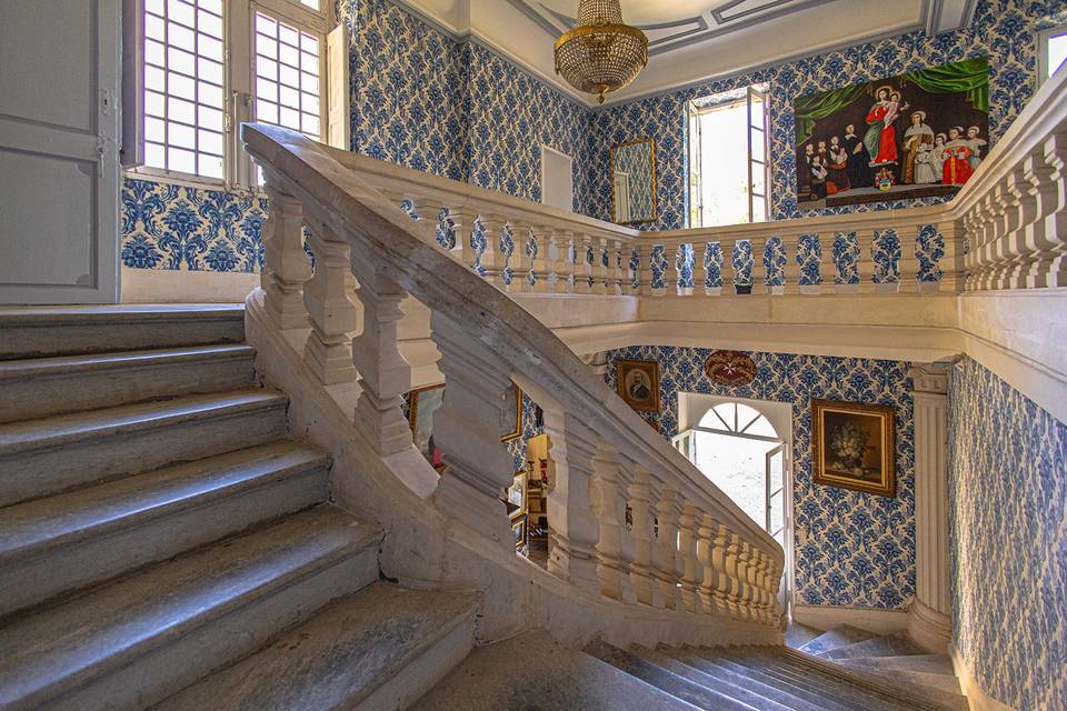 Cage escalier chateau