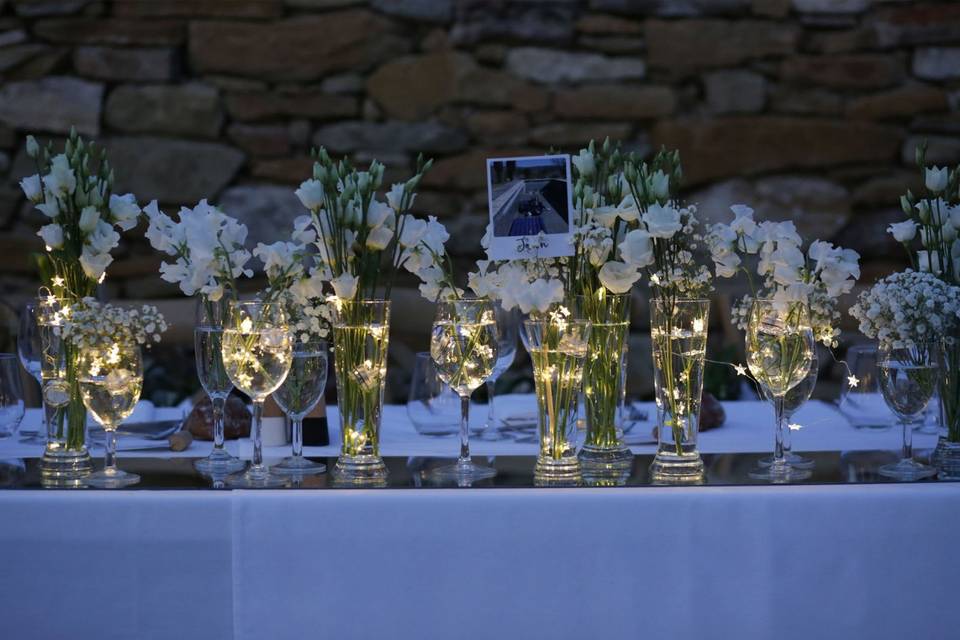 Décoration table d'honneur