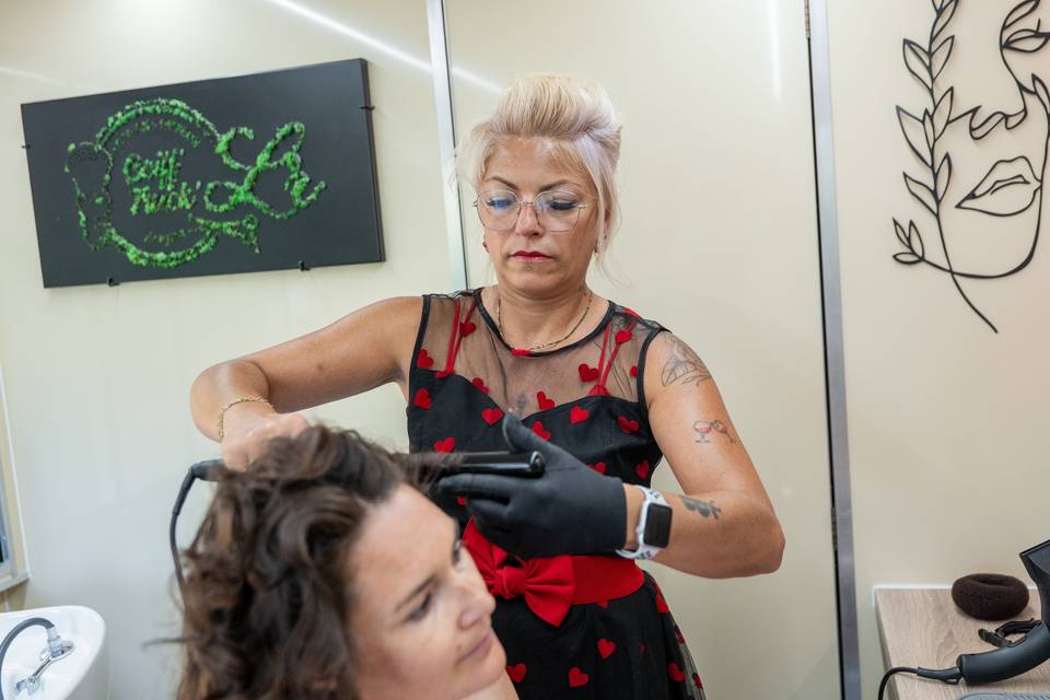 Préparation  coiffure