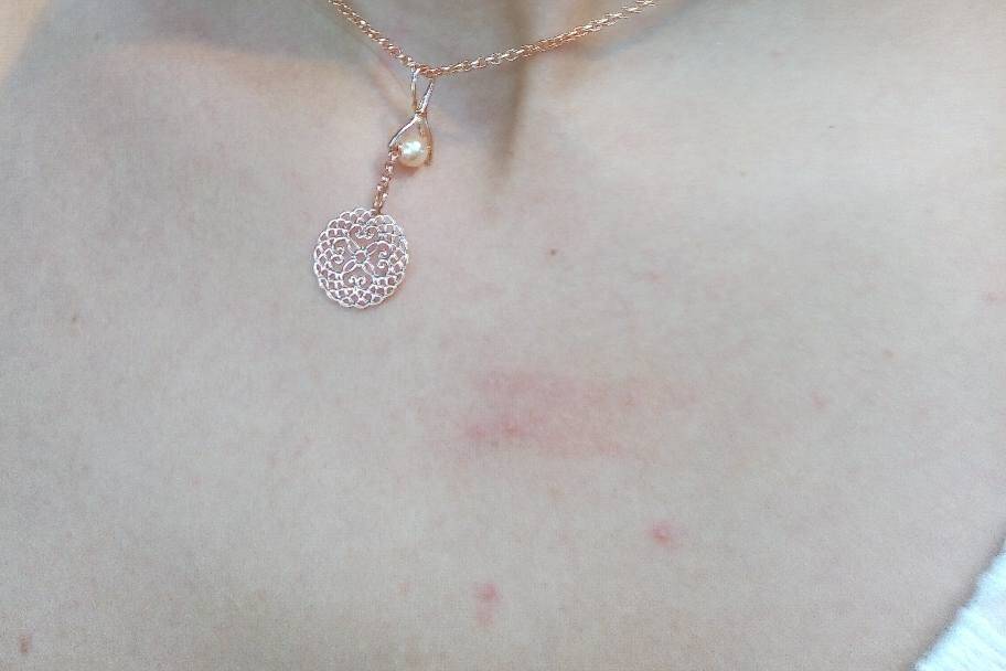 Collier doré rosé