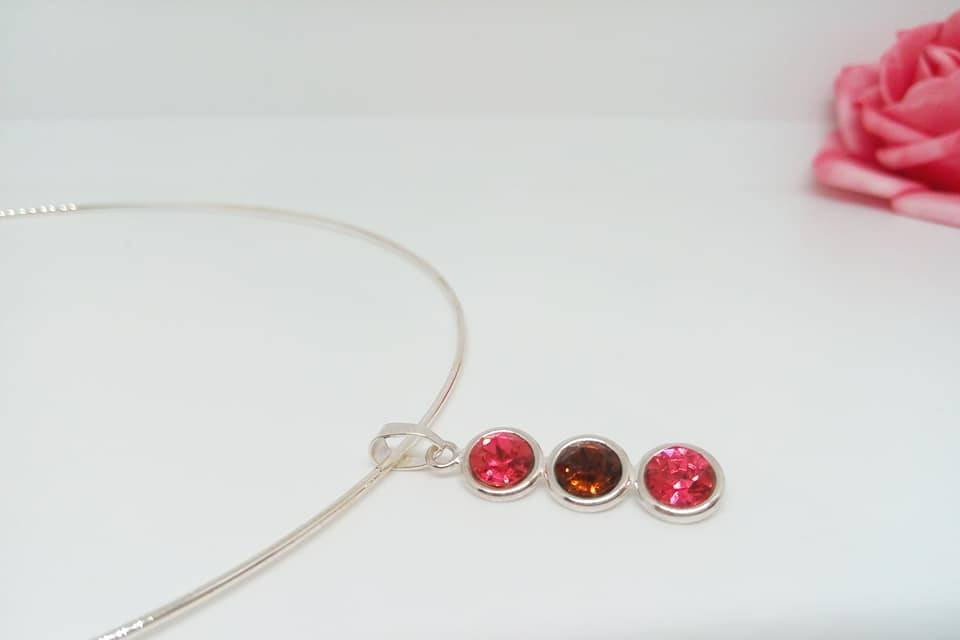 Collier cristal Trio acidulé