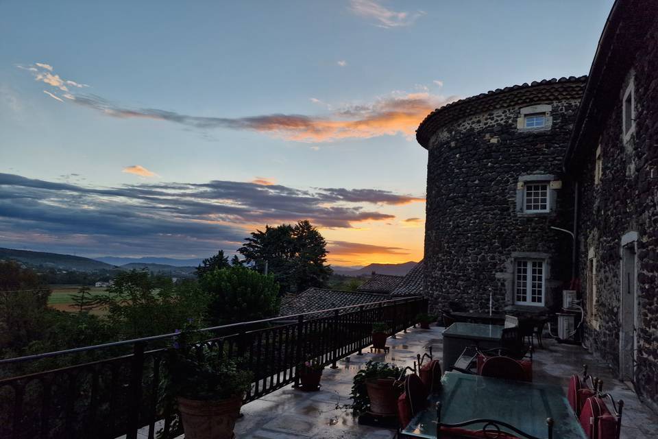 Terrasse nord le matin